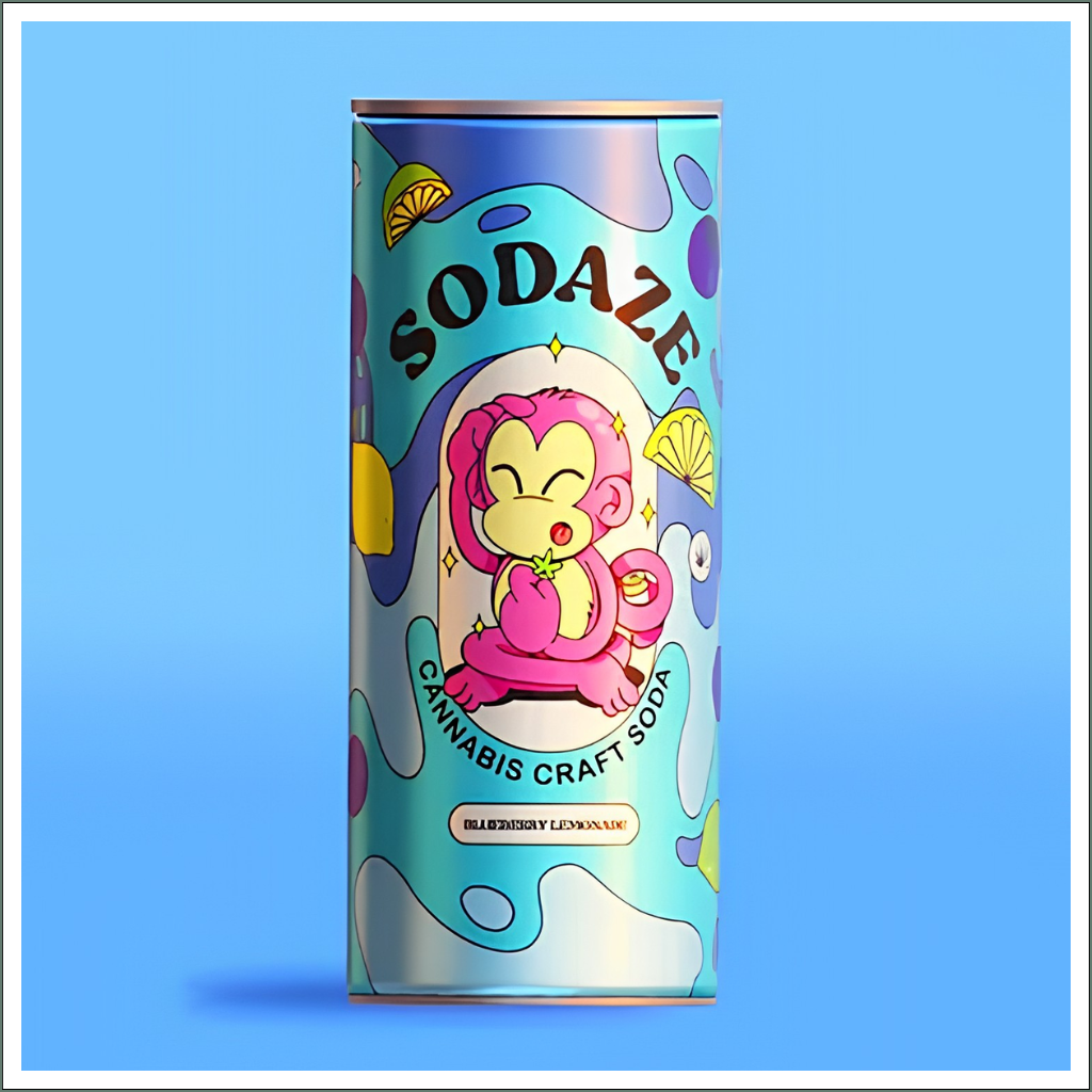 Sodaze Infused Craft Soda 30mg - Blueberry Lemonade (250ml)