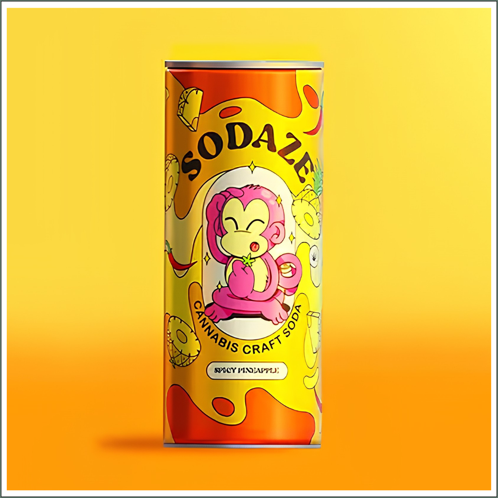 Sodaze Infused Craft Soda 30mg - Spicy Pineapple (250ml)