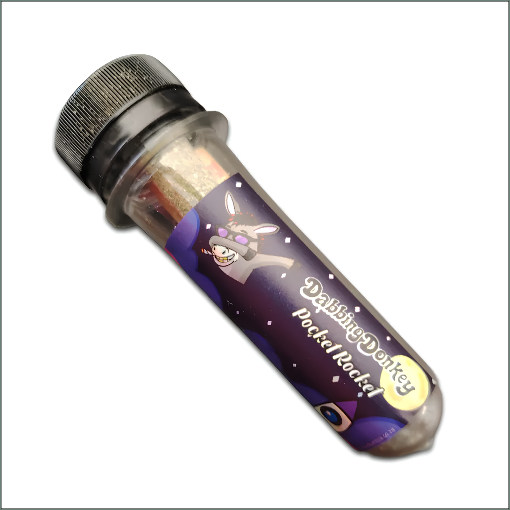 Dabbing Donkey "Pocket Rockets" (Kief + Distillate Jacket + Indoor Flower) - Mini's - 3's