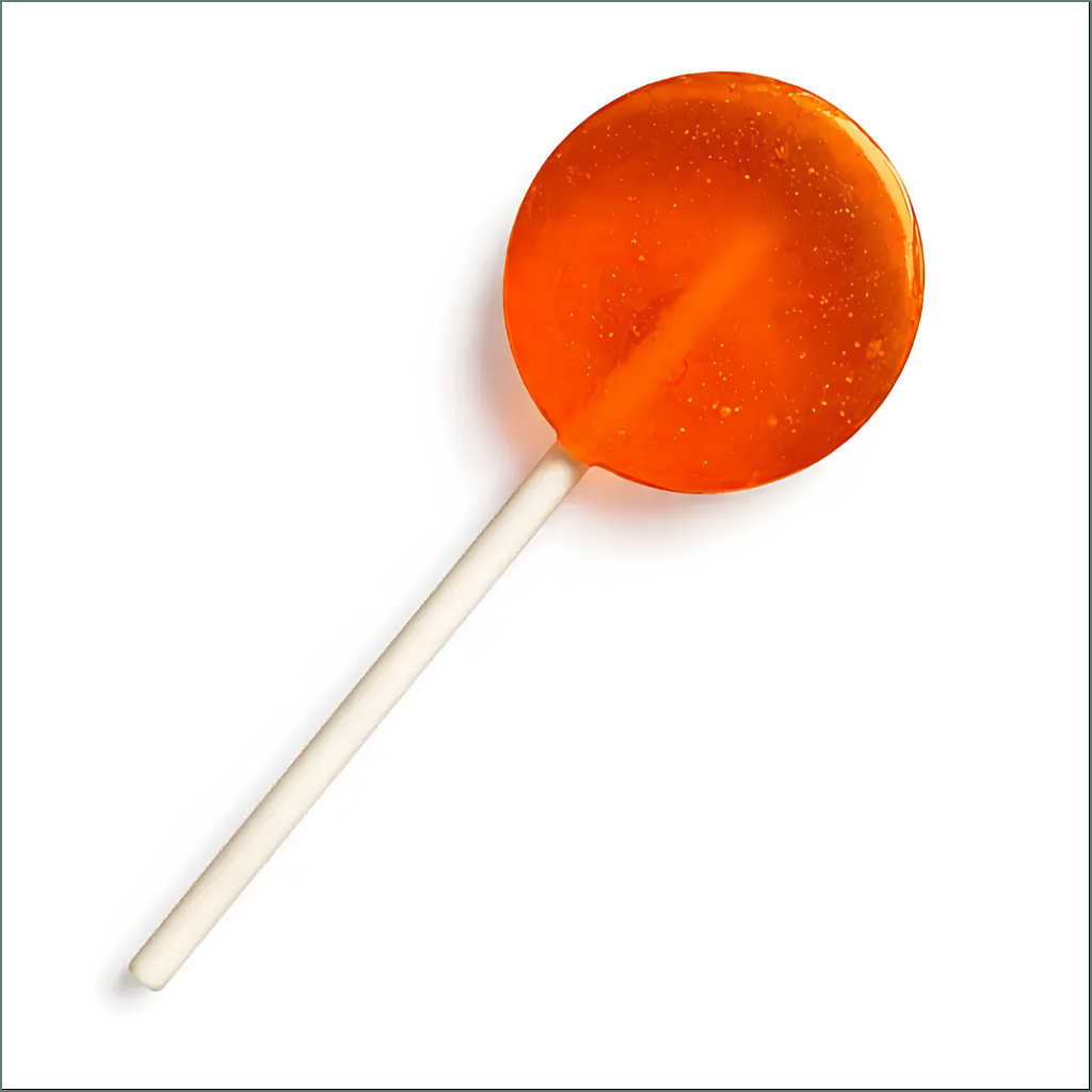 Sugar Free Fruity Lollipops - Orange - Full Spectrum 30mg (Sativa)