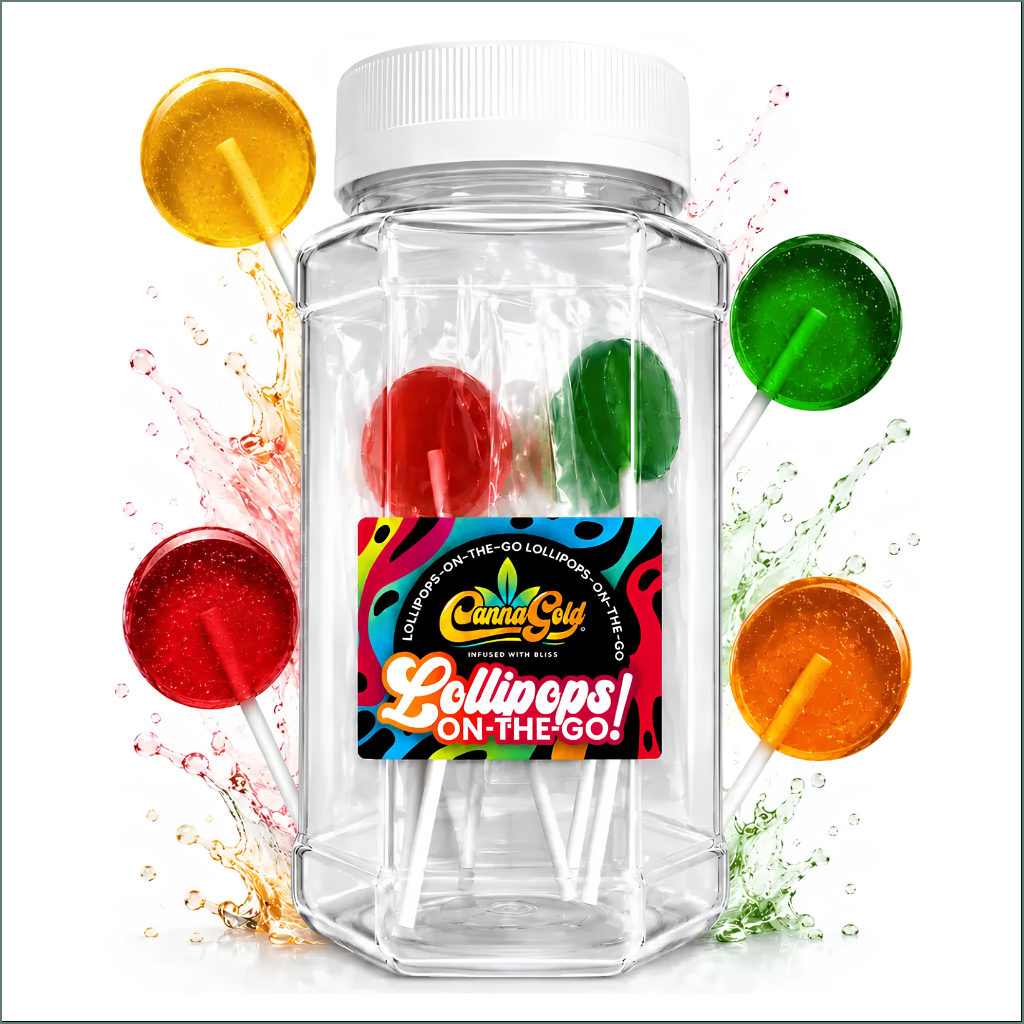Fruity Lollipops On-The-Go - Full Spectrum Sativa 180mg (6x30mg) - Med Tub