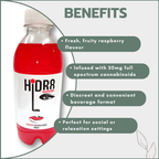 HiDR8 Cannabis Infused Drink 30mg - Raspberry (330ml)