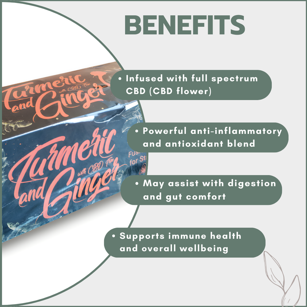 Time 4 Tea - Turmeric & Ginger Tea with CBD