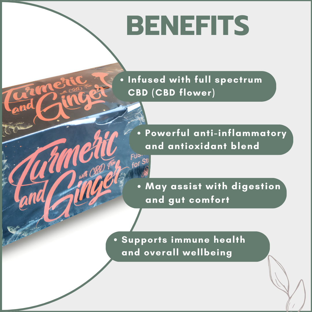 Time 4 Tea - Turmeric & Ginger Tea with CBD