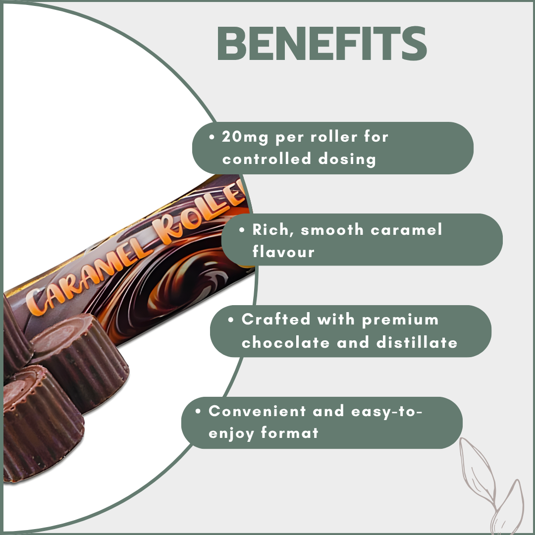 Rollers 120mg Full Spectrum (6x20mg) - Caramel