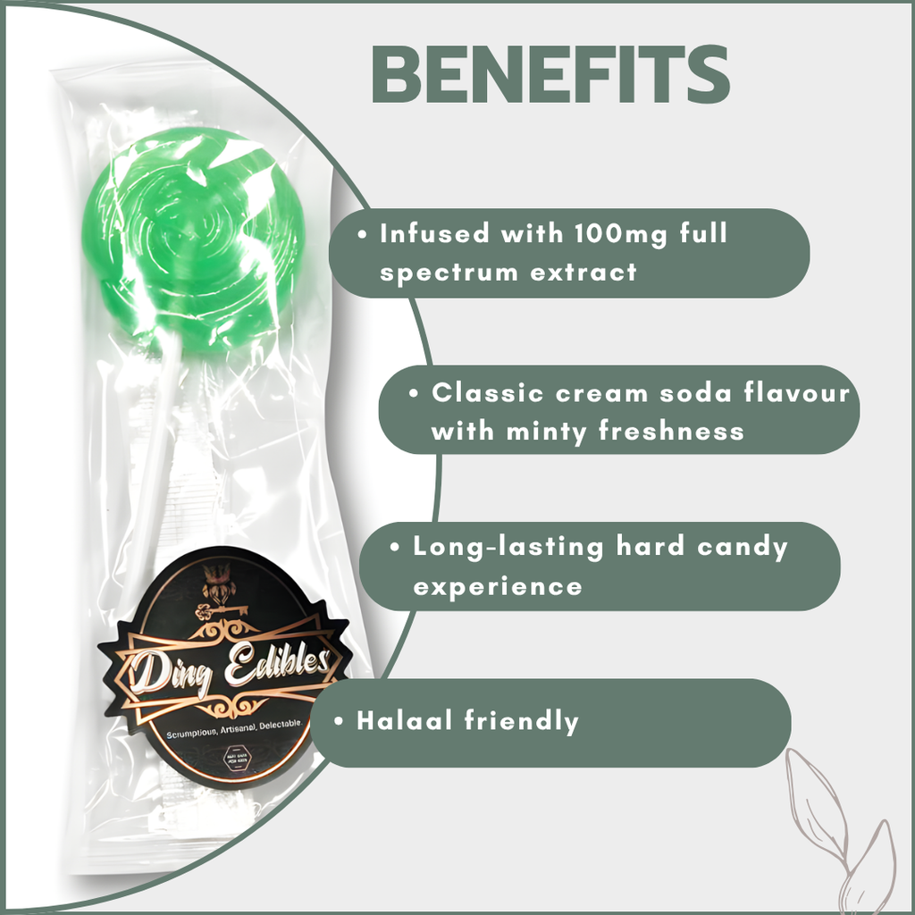 Cream Soda Sucker 100mg Full Spectrum (Sugar Free)