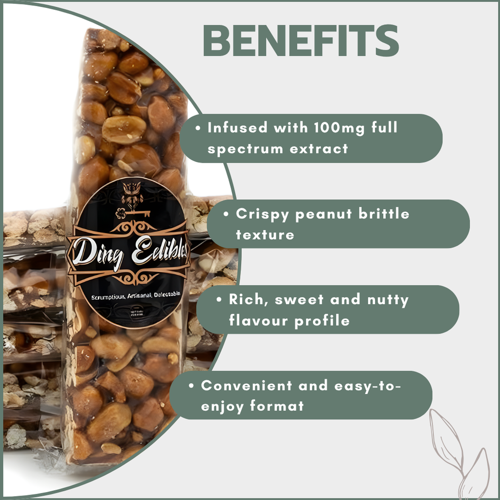 Ding Peanut Brittle 100mg Full Spectrum