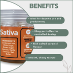 Salted Caramel Toffee 250mg (10x25mg) - Sativa