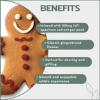 Gingerbread Man Cookies - 100mg Full Spectrum (20 Cookies)