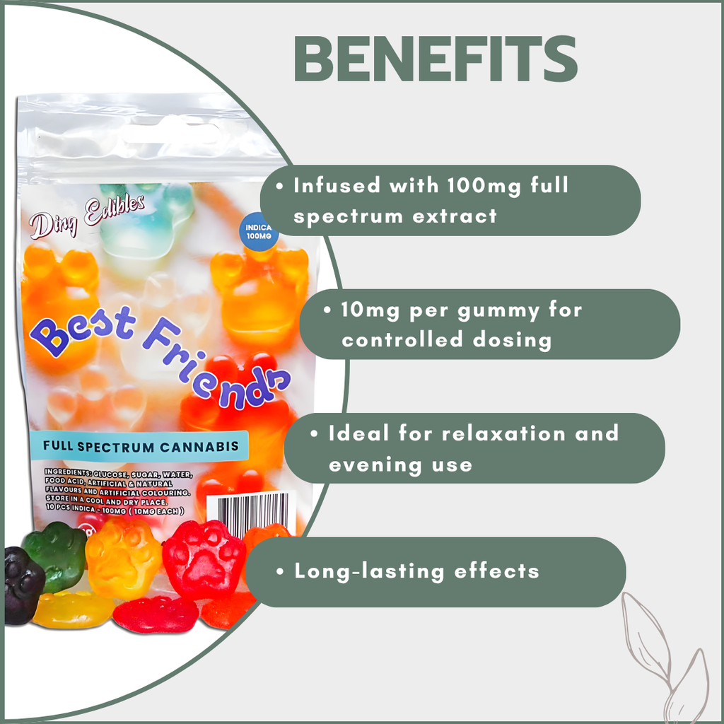 Gummies - Best Friends 100mg (10x10mg) - Indica