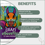 Trippy Nootropic Craft Chocolate Bar 35g - Dark Chocolate
