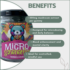 Trippy Nootropic Microdosing Gummies HERO Jar 4000mg (20x200mg)