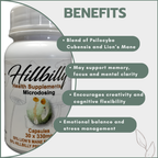 Hillbilly Microstack Psilocybin Microdosing Capsules (Hillbillys + Lion's Mane) 330mg