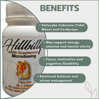 Hillbilly Microstack Psilocybin Microdosing Capsules (Tidal Wave + Cordyceps) 330mg