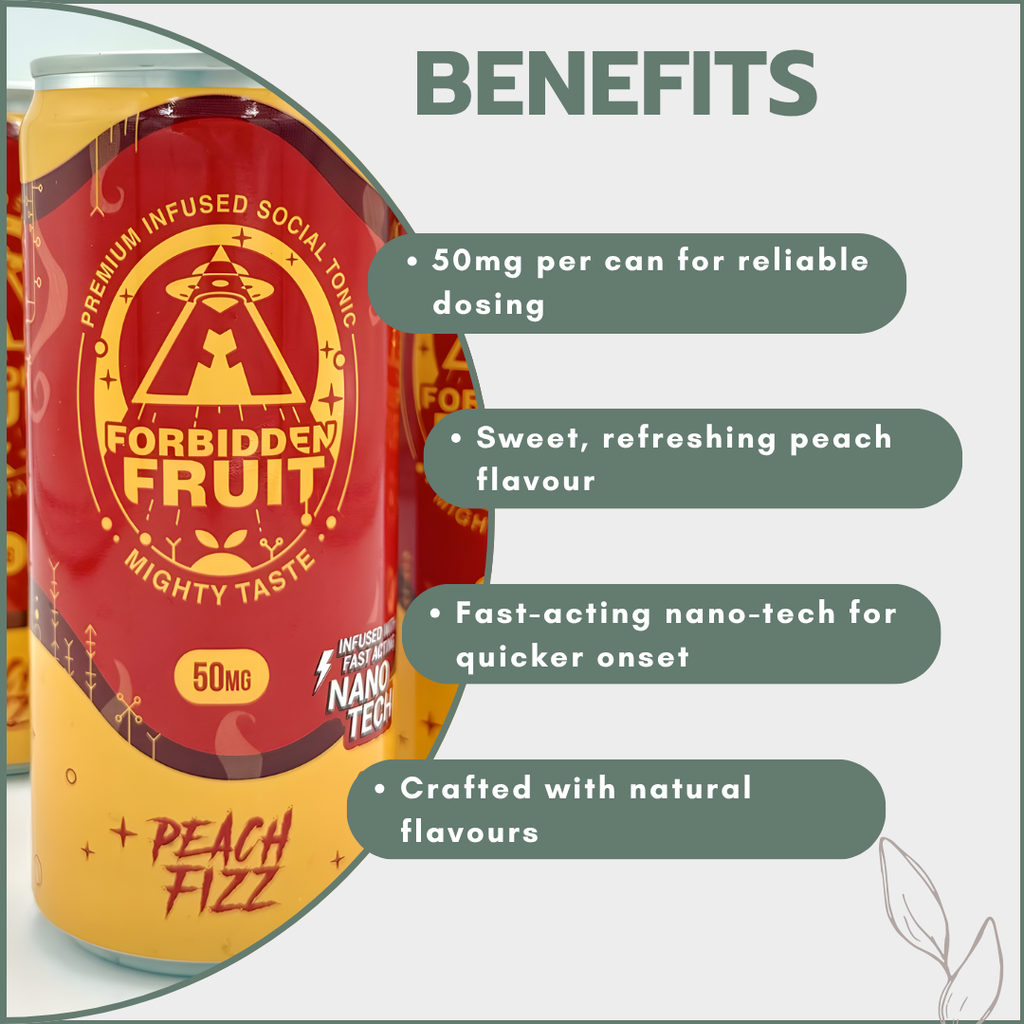Forbidden Fruit Tonic 50mg - Peach Fizz (300ml)