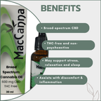 Broad Spectrum CBD Oil 600mg (30ml)
