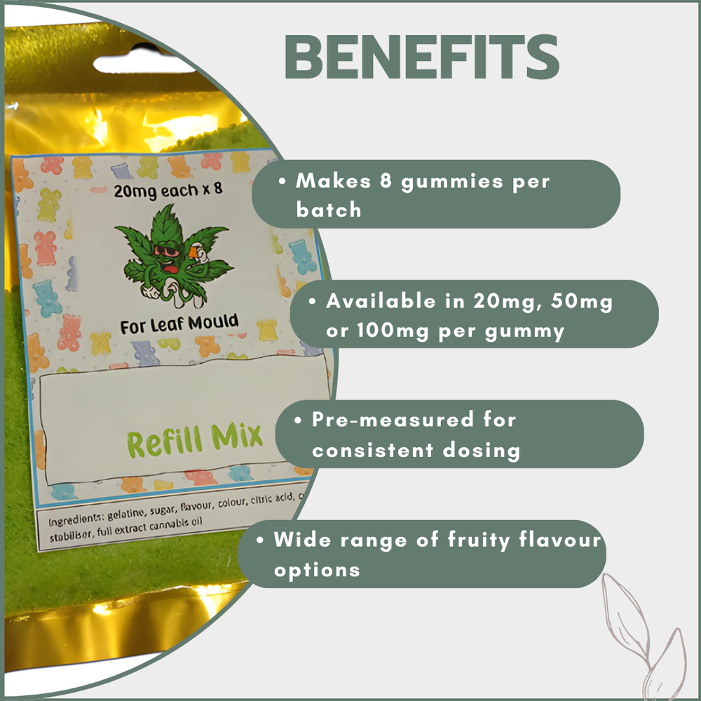 Canna Gummy Refill Mix with Distillate for 8 cavities (8 Flavours)