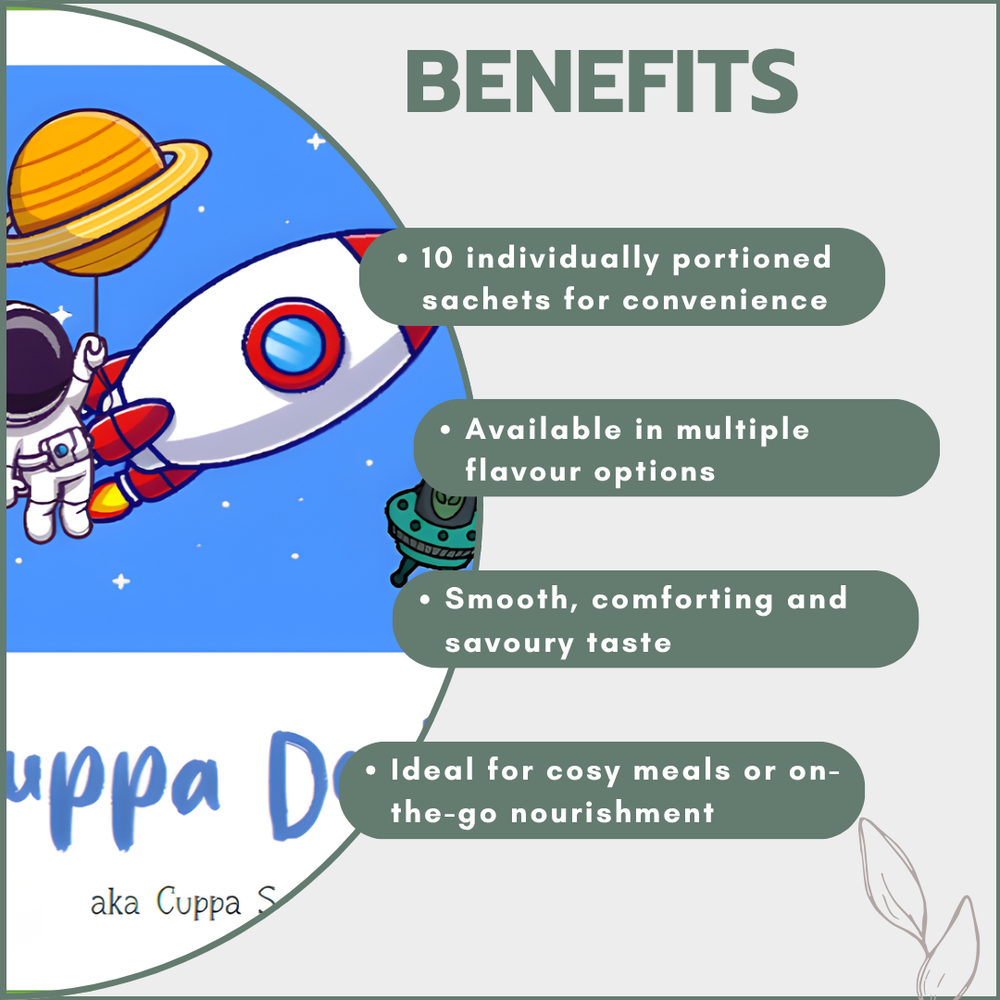 Cuppa Soup aka Cuppa Doob - Single Serving Sachets (Pack of 10)