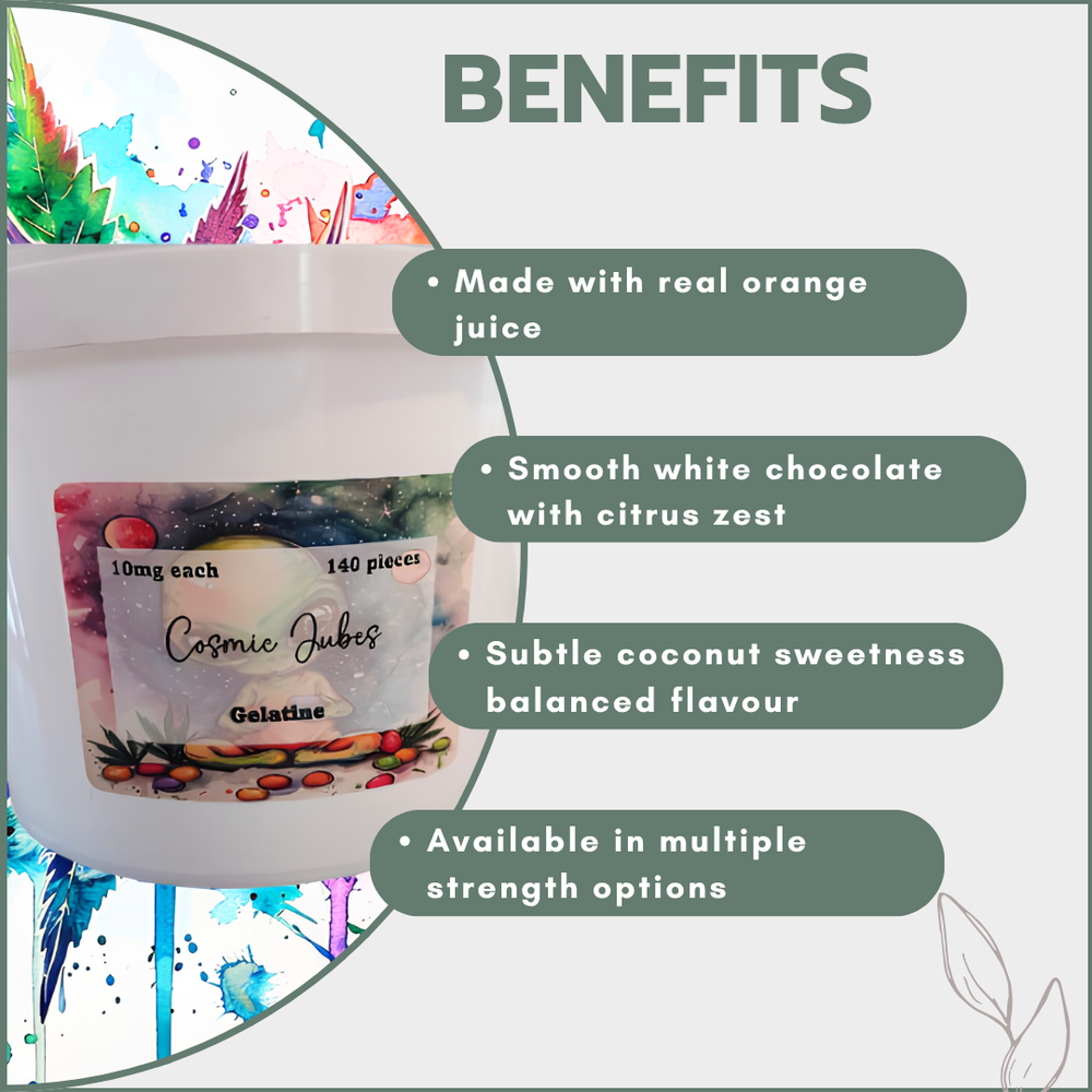 Gummies - Cosmic Jubes Party Tub 1400mg (140x10mg)