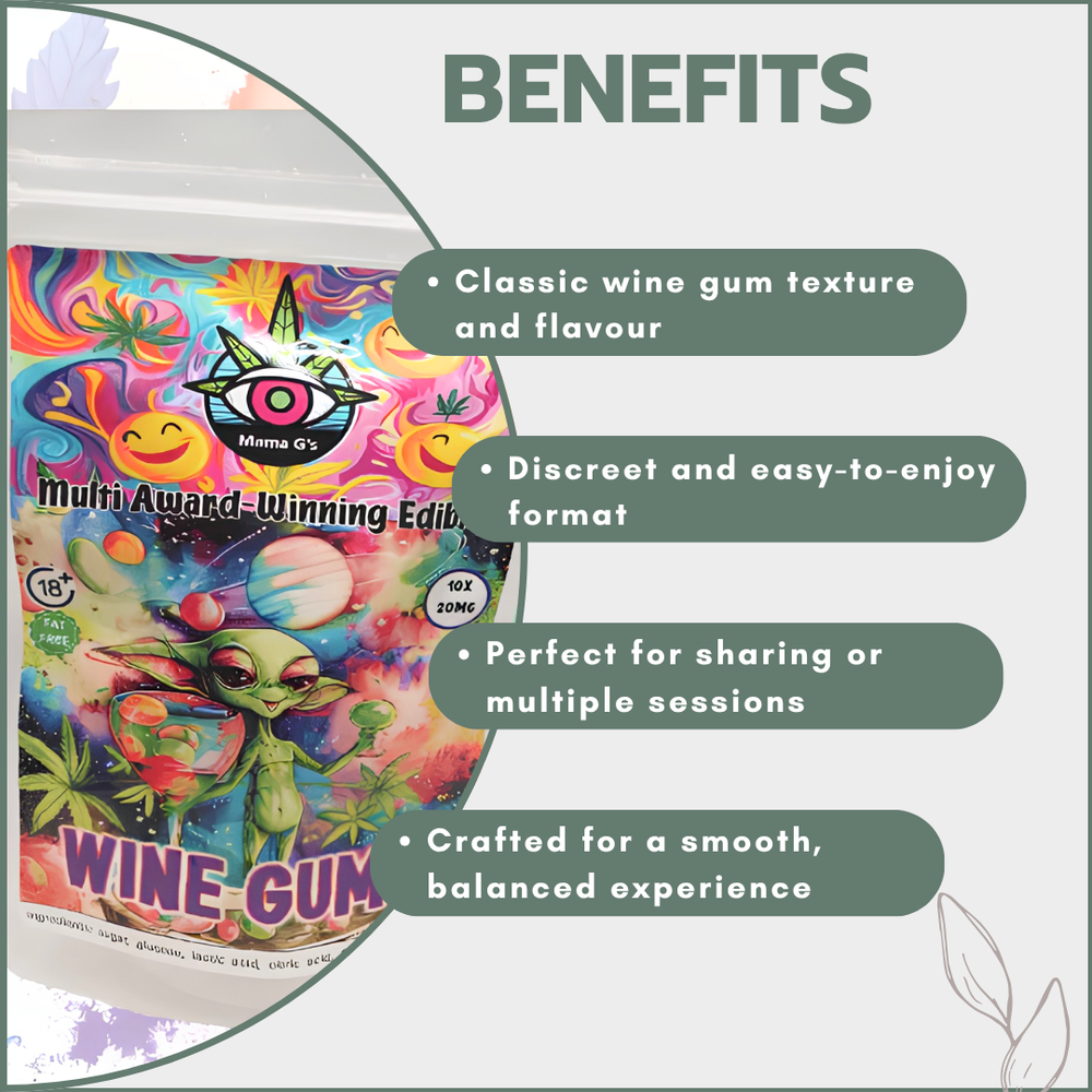 Gummies - Wine Gums 200mg (10x20mg)
