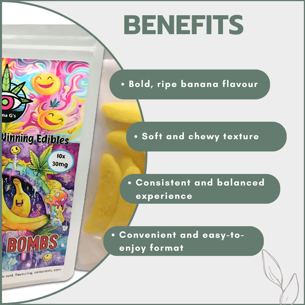 Gummies - Banana Bombs 300mg
