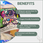 Vegan Gummies - Yummy Bears 200mg (10x20mg)