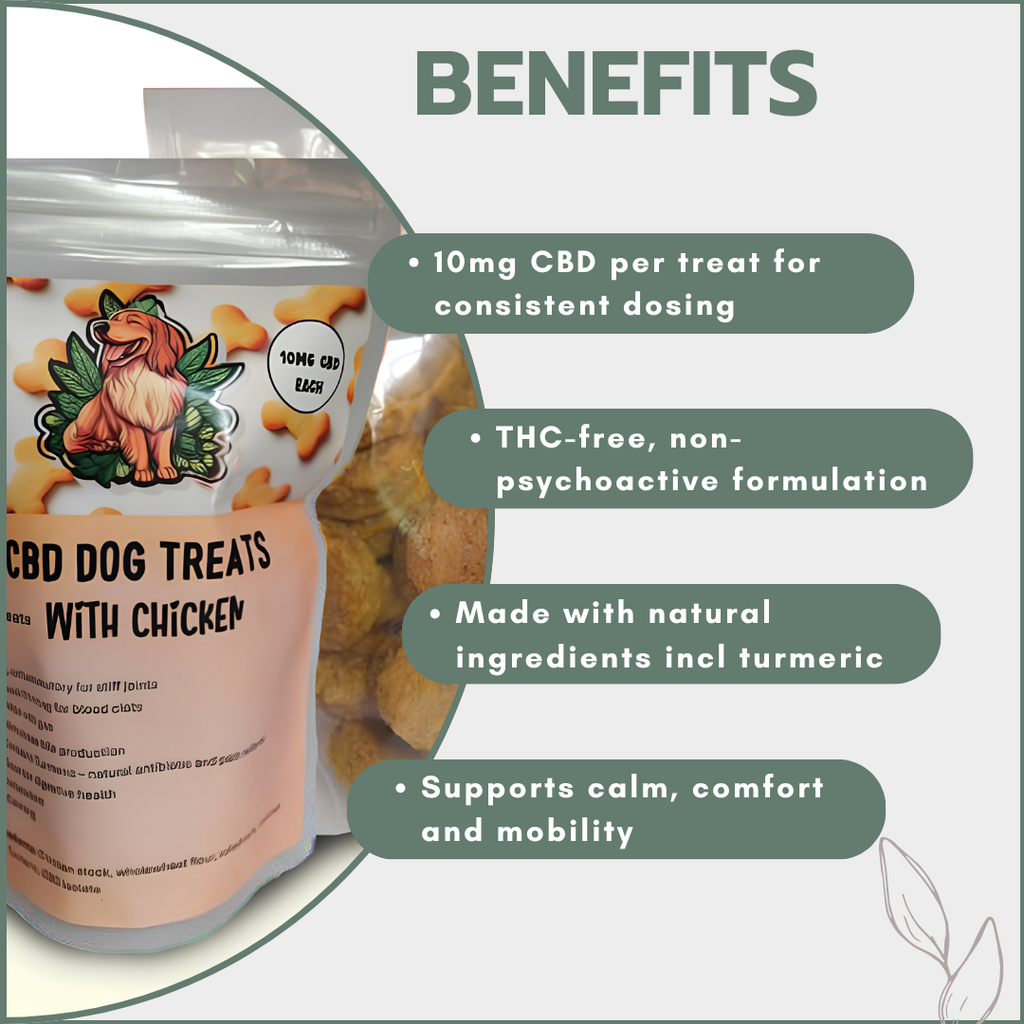 CBD Dog Treats with Chicken 150mg (15x10mg)