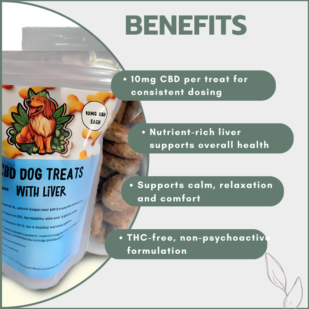 CBD Dog Treats with Liver 150mg (15x10mg)
