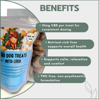 CBD Dog Treats with Liver 150mg (15x10mg)