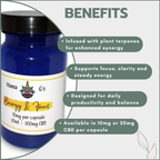 CBD Capsules with Terpenes 31's - Energy & Focus