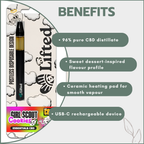 CBD Distillate Disposable Vapes 1ml - Girl Scout Cookies (Indica)