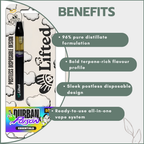 Distillate Disposable Vapes 1ml - Durban Poison (Sativa)
