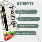 Distillate Disposable Vapes 1ml - Lemon Cherry Gelato (Hybrid)