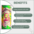 Sodaze Infused Craft Soda 30mg - Tropical Punch (250ml)