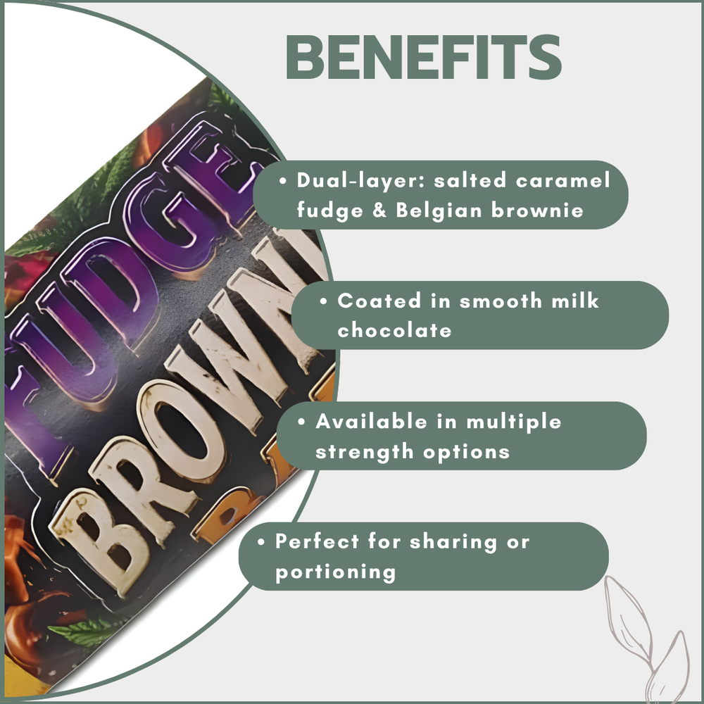 Fudge Brownie Bar - Multiple strength options (Pack of 10)