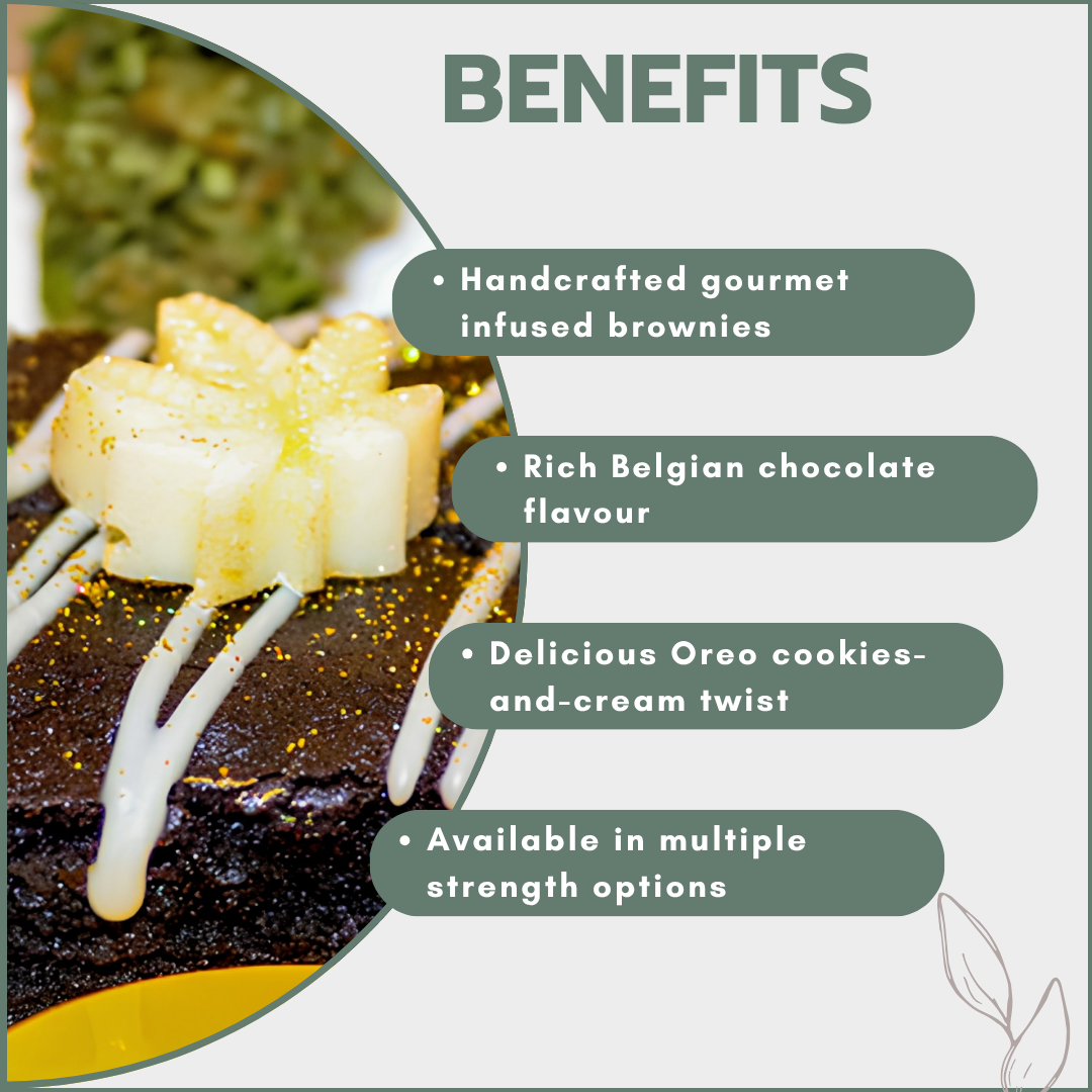 Belgian Chocolate Brownies - Belgian Choc with Oreos (10 Pack)