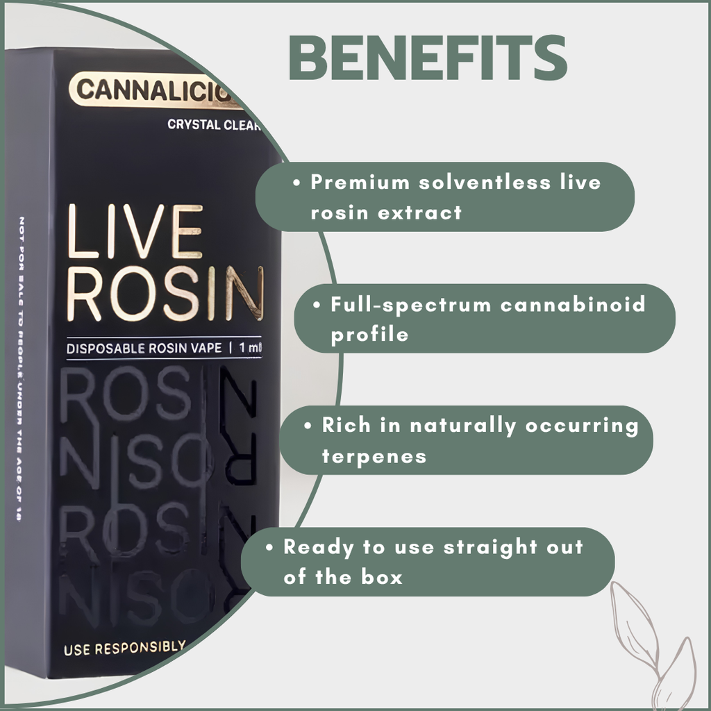 Live Rosin THC Disposable Vape 1ml