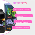 Switch Disposable Vape 2ml - Dual Strain - Durban Poison 1ml + Skywalker 1ml
