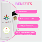 ZenPod Disposable Vapes 1ml - Green Crack (Sativa)
