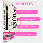 Distillate Disposable Vapes 1ml - Strawberry Cough (Sativa)