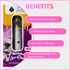 Live Resin Disposable Vapes 1ml - Wedding Cake (Indica-leaning Hybrid)
