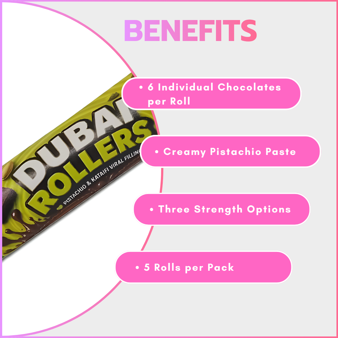 Dubai Chocolate Rollers (Pack of 5)