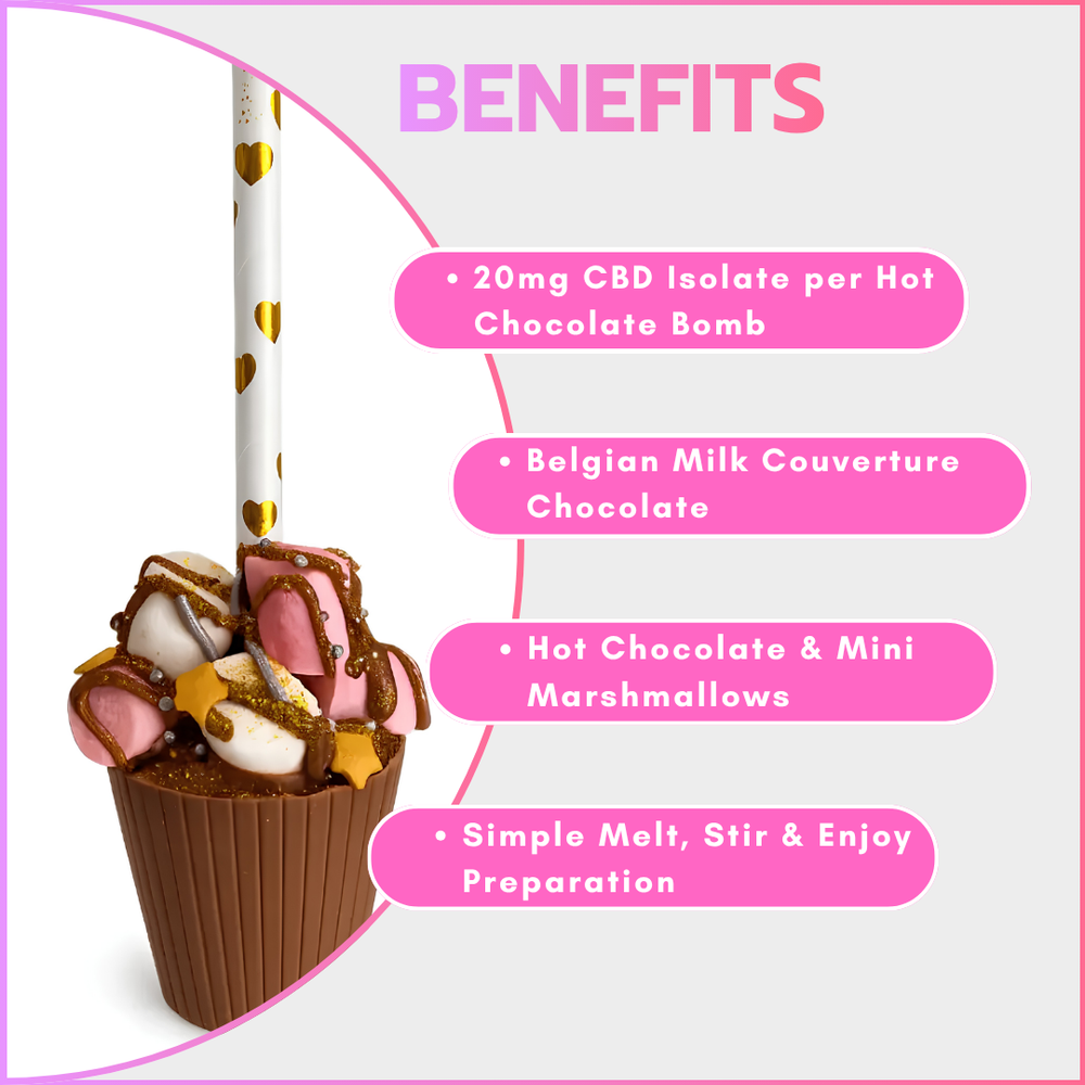CBD Hot Chocolate Bombs – Pack of 12