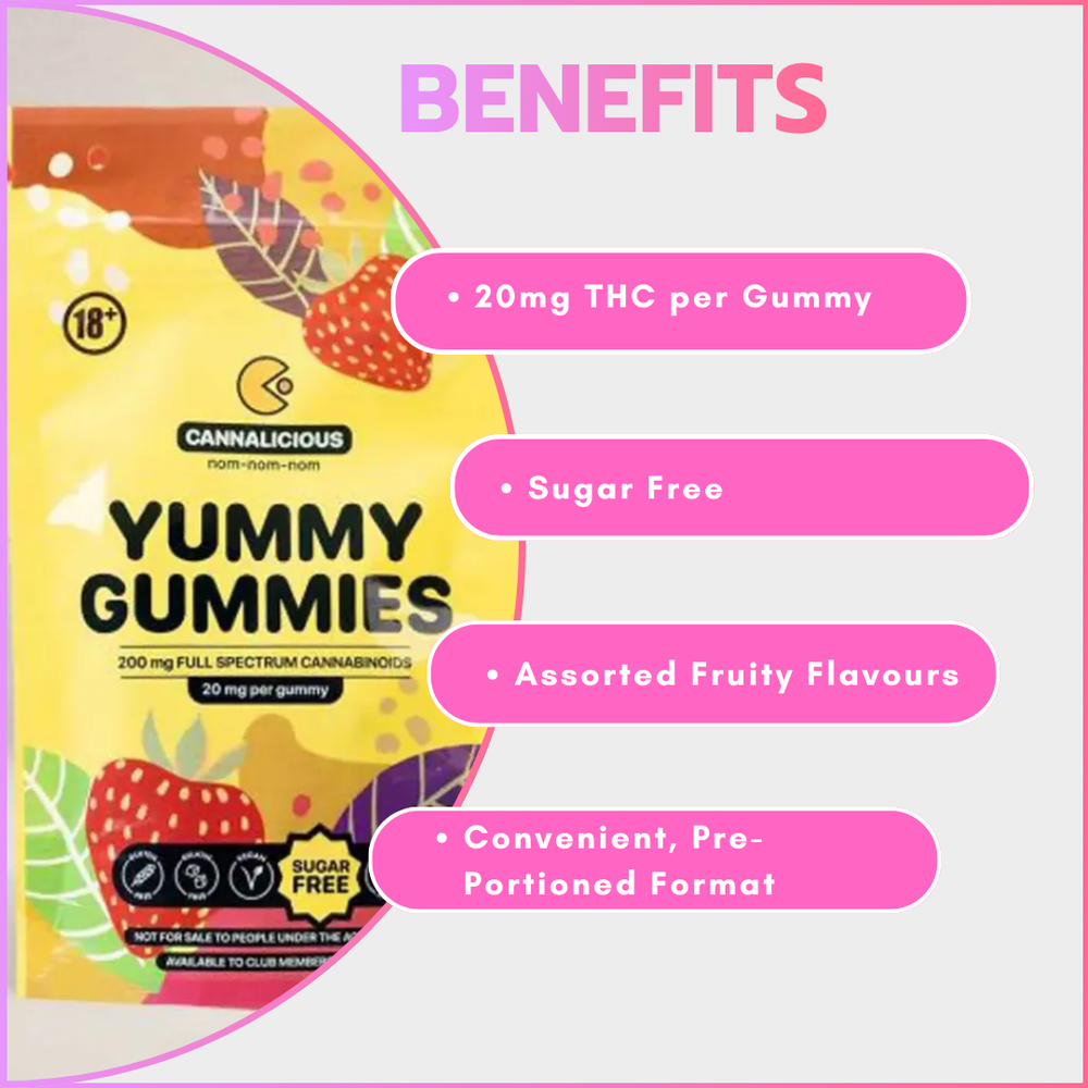 Sugar Free Yummy Gummies 200mg (10x20mg)