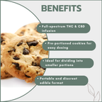 Choc-Chip Cannabis Space Cookies 500mg (10x50mg)