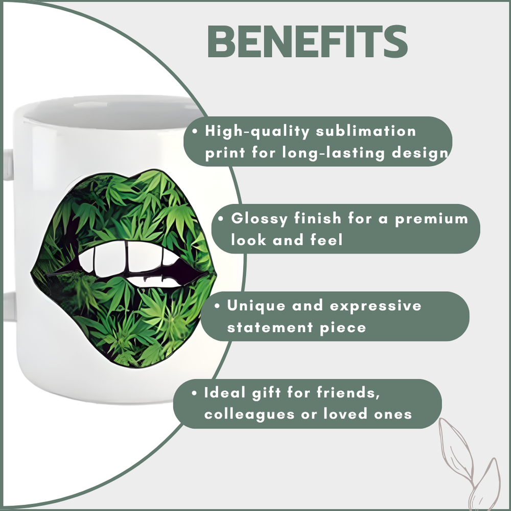 Coffee Mug - Weed Lips