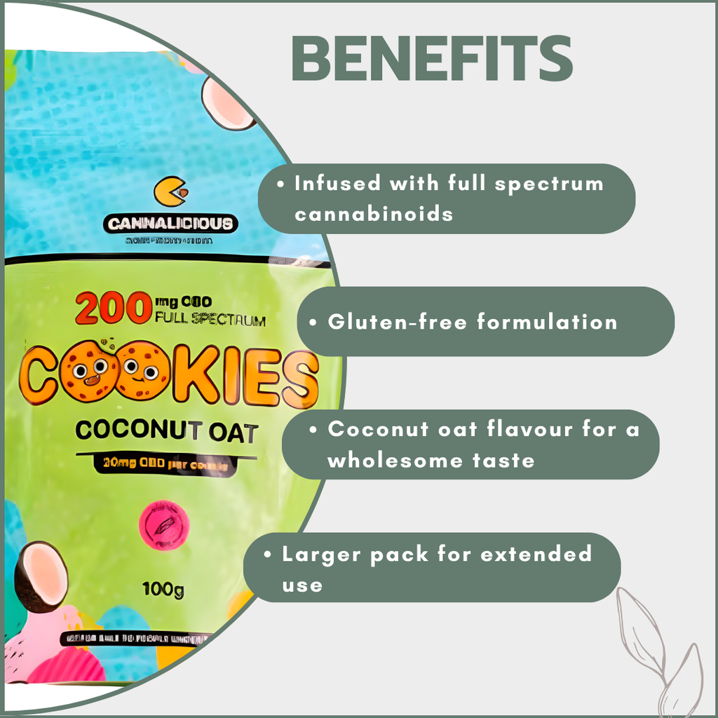 Cannalicious Cookies Coconut Oat 200mg (10x20mg)