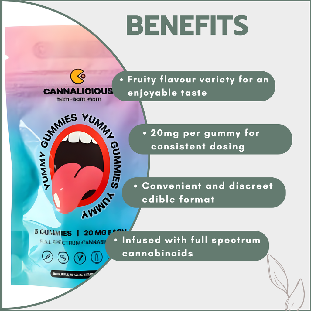 Cannalicious Yummy Gummies 100mg (5x20mg)