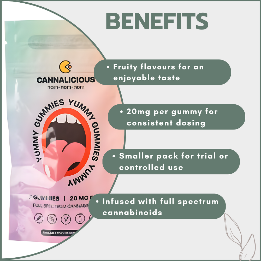 Cannalicious Yummy Gummies 60mg (3x20mg)
