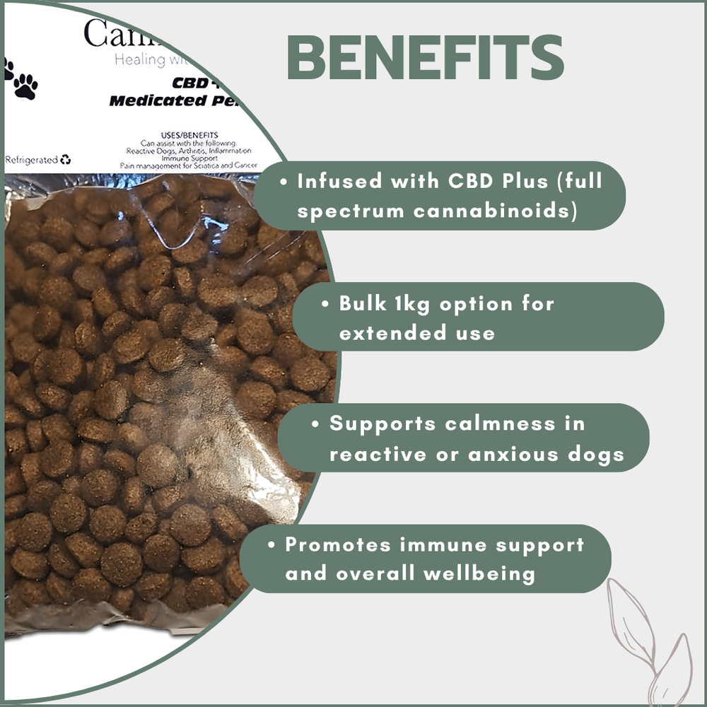 CBD Plus Medicated Pellets 1kg Bag